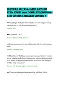 CERTIFIED EXIT PLANNING ADVISOR&NewLine;EXAM SCRIPT 2026 COMPLETE QUESTIONS&NewLine;AND CORRECT ANSWERS GRADED A&plus;