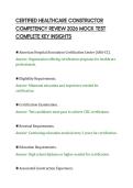 CERTIFIED HEALTHCARE CONSTRUCTOR&NewLine;COMPETENCY REVIEW 2026 MOCK TEST&NewLine;COMPLETE KEY INSIGHTS