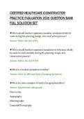 CERTIFIED HEALTHCARE CONSTRUCTOR&NewLine;PRACTICE EVALUATION 2026 QUESTION BANK&NewLine;FULL SOLUTION SET