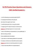 NJ PSI Practice Exam &lpar;Latest 2026&sol;2027 Update&rpar; Complete Questions and Guide Answers&comma; 100&percnt; Verified Graded A&plus;