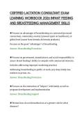 CERTIFIED LACTATION CONSULTANT EXAM&NewLine;LEARNING WORKBOOK 2026 INFANT FEEDING&NewLine;AND BREASTFEEDING MANAGEMENT SKILLS