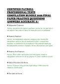 CERTIFIED PAYROLL&NewLine;PROFESSIONAL TESTS&NewLine;COMPILATION BUNDLE 2026 FINAL&NewLine;PAPER PRACTICE QUESTIONS&NewLine;ANSWERS ACCURATE A&plus;
