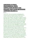 CERTIFIED PAYROLL&NewLine;PROFESSIONAL TESTS&NewLine;COMPILATION BUNDLE 2026&NewLine;FINANCE TEST PAPER QUESTIONS&NewLine;ANSWERS GRADED A&plus;