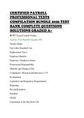 CERTIFIED PAYROLL&NewLine;PROFESSIONAL TESTS&NewLine;COMPILATION BUNDLE 2026 TEST&NewLine;BANK COMPLETE QUESTIONS&NewLine;SOLUTIONS GRADED A&plus;