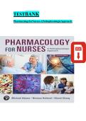 Test Bank for Pharmacology for Nurses&colon; A Pathophysiologic Approach &vert; Complete Chapter Questions & Answers Study Guide