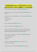 NURB 3060 Exam 1 UPDATED ACTUAL &NewLine;QUESTIONS AND CORRECT ANSWERS