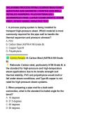 OKLAHOMA PROCESS PIPING JOURNEYMAN EXAM &ndash; &NewLine;QUESTIONS AND ANSWERS &vert; VERIFIED AND WELL &NewLine;DETAILED ANSWERS &vert; PLUS RATIONALES &vert; &NewLine;GUARANTEED PASS &vert; LATEST EXAM UPDATE &vert; EXAM &NewLine;PREP &vert; STUDY GUIDE &vert; PRACTICE TEST