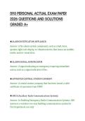 S95 PERSONAL ACTUAL EXAM PAPER&NewLine;2026 QUESTIONS AND SOLUTIONS&NewLine;GRADED A&plus;