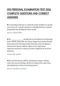S95 PERSONAL EXAMINATION TEST 2026&NewLine;COMPLETE QUESTIONS AND CORRECT&NewLine;ANSWERS