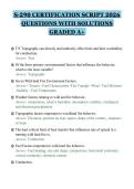 S-290 CERTIFICATION SCRIPT 2026&NewLine;QUESTIONS WITH SOLUTIONS&NewLine;GRADED A&plus;&NewLine;