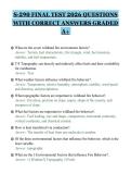 S-290 FINAL TEST 2026 QUESTIONS&NewLine;WITH CORRECT ANSWERS GRADED&NewLine;A&plus;