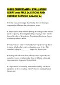SABRE CERTIFICATION EVALUATION&NewLine;SCRIPT 2026 FULL QUESTIONS AND&NewLine;CORRECT ANSWERS GRADED A&plus;&NewLine;