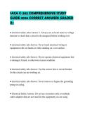 SACA C-202 COMPREHENSIVE STUDY&NewLine;GUIDE 2026 CORRECT ANSWERS GRADED&NewLine;A&plus;&NewLine;