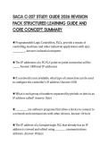 SACA C-207 STUDY GUIDE 2026 REVISION&NewLine;PACK STRUCTURED LEARNING GUIDE AND&NewLine;CORE CONCEPT SUMMARY