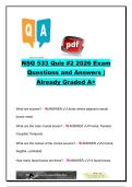 NSG 533 Quiz &num;2 Exam Questions and Answers &lpar;550&plus; Questions&rpar; &vert; Head & Neck&comma; Skin&comma; HEENT Assessment&comma; Cranial Nerves & Physical Examination &vert; Advanced Health Assessment