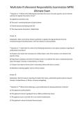 Multistate Professional Responsibility Examination MPRE Ultimate Exam