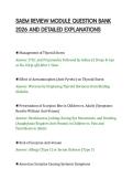 SAEM REVIEW MODULE QUESTION BANK&NewLine;2026 AND DETAILED EXPLANATIONS&NewLine;