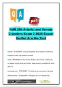 NUR 280 Arterial & Venous Disorders Exam 2 Questions and Answers &lpar;140&plus; Questions&rpar; &vert; PAD&comma; DVT&comma; Pulmonary Embolism&comma; Atherosclerosis & Hypertension