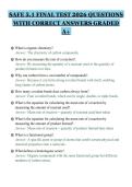 SAFE 5&period;1 FINAL TEST 2026 QUESTIONS&NewLine;WITH CORRECT ANSWERS GRADED&NewLine;A&plus;