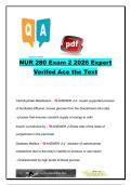 NUR 280 Exam 2 Questions and Answers &lpar;400&plus; Questions&rpar; &vert; Diabetes Mellitus&comma; Coronary Artery Disease&comma; Heart Failure&comma; PAD&comma; DVT & Medical-Surgical Nursing