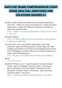 SAFE FOR TEAMS COMPREHENSIVE STUDY&NewLine;GUIDE 2026 FULL QUESTIONS AND&NewLine;SOLUTIONS GRADED A&plus;