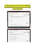 ATI RN Comprehensive Predictor Exit Exam 2023&sol;2026 &NewLine;with NGN&sol;180 Real Screenshot Questions and DETAILED &NewLine;Answers&sol;100&percnt; PASS