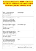 Successful Coaching ASEP Test Exam&NewLine;Questions and Answers with Verified&NewLine;Solutions &vert; Latest Updated 2026&NewLine;