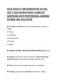 SAGE INTACCT IMPLEMENTATION ACTUAL&NewLine;TEST 2 2026 REVIEW PAPER COMPLETE&NewLine;QUESTIONS WITH PROFESSIONAL MARKING&NewLine;SCHEME AND SOLUTIONS