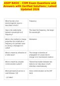ASEP BASIC - COM Exam Questions and&NewLine;Answers with Verified Solutions &vert; Latest&NewLine;Updated 2026