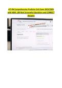 ATI RN Comprehensive Predictor Exit Exam 2023&sol;2026 &NewLine;with NGN&colon; 180 Real Screenshot Questions and CORRECT &NewLine;Answers &NewLine;&NewLine;&NewLine;&NewLine;