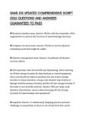SANS 515 UPDATED COMPREHENSIVE SCRIPT&NewLine;2026 QUESTIONS AND ANSWERS&NewLine;GUARANTEED TO PASS