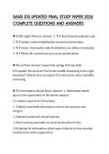 SANS 515 UPDATED FINAL STUDY PAPER 2026&NewLine;COMPLETE QUESTIONS AND ANSWERS&NewLine;