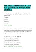 SANS SEC 301 COMPREHENSIVE TEST 2026&NewLine;FULL QUESTIONS AND ANSWERS EXPERT&NewLine;VERIFIED A&plus;
