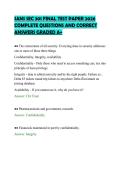 SANS SEC 301 FINAL TEST PAPER 2026&NewLine;COMPLETE QUESTIONS AND CORRECT&NewLine;ANSWERS GRADED A&plus;