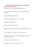 The Real Number System&comma; The Real Number System Exam&num;1&NewLine;Questions with Correct Answers&NewLine;