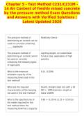 Chapter 5 - Test Method C231&sol;C231M -&NewLine;14 Air Content of freshly mixed concrete&NewLine;by the pressure method Exam Questions&NewLine;and Answers with Verified Solutions &vert;&NewLine;Latest Updated 2026