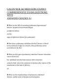NUR 242 MEDICAL-SURGICAL NURSING EXAM 3 REVIEW GUIDE &vert; Galen College of Nursing &vert; Comprehensive Practice Questions & Verified Answers &vert; Med-Surg Study Resource