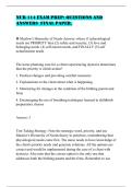 NUR 114 EXAM PREP FINAL PAPER &vert; Practice Questions & Verified Answers &vert; Fundamental Nursing Study Resource