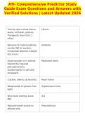 ATI- Comprehensive Predictor Study&NewLine;Guide Exam Questions and Answers with&NewLine;Verified Solutions &vert; Latest Updated 2026