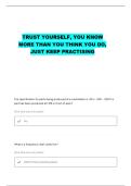 MSSC QUALITY QUESTIONS WITH CORRECT ANSWERS