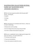 WASTEWATER COLLECTIONS III FINAL PAPER 2027 &vert; Practice Questions & Answers &vert; Wastewater Operator Certification Study Resource