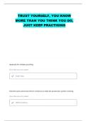 MSSC QUALITY PRATICE QUESTIONS WITH CORRECT ANSWERS