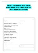MSSC TEST REVIEW QUESTIONS WITH CORRECT ANSWERS