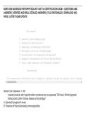 NURS 5350 ADVANCED PATHOPHYSIOLOGY UNIT 5-8 CERTIFICATION EXAM &ndash; QUESTIONS AND &NewLine;ANSWERS &vert; VERIFIED AND WELL DETAILED ANSWERS &vert; PLUS RATIONALES &vert; DOWNLOAD AND &NewLine;PASS &vert; LATEST EXAM UPDATE