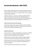 Bar Exam Rule Statements - MOST TESTED