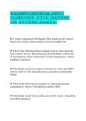 WALMART FOOD RETAIL SAFETY EXAMINATION REVIEW GUIDE &vert; Practice Questions & Solutions &vert; Food Safety & Retail Compliance Study Resource