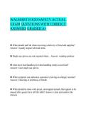 Walmart FOOD SAFETY ACTUAL EXAM &vert; Practice Questions & Correct Answers &vert; Food Safety Certification Study Resource