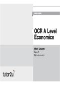 OCR A Level Economics &ndash; Paper 3 Macroeconomics Mark Scheme &lpar;June 2025 Exam Solutions&rpar;