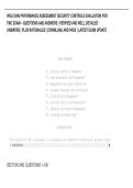 WGU D486 PRFORMANCE ASSESSMENT SECURITY CONTROLS EVALUATION FOR &NewLine;FMC EXAM &ndash; QUESTIONS AND ANSWERS &vert; VERIFIED AND WELL DETAILED &NewLine;ANSWERS &vert; PLUS RATIONALES &vert; DOWNLOAD AND PASS &vert; LATEST EXAM UPDATE