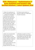 ATPL &lpar;Philippines&rpar; - Radiotelephony 3&NewLine;Exam Questions and Answers with&NewLine;Verified Solutions &vert; Latest Updated 2026